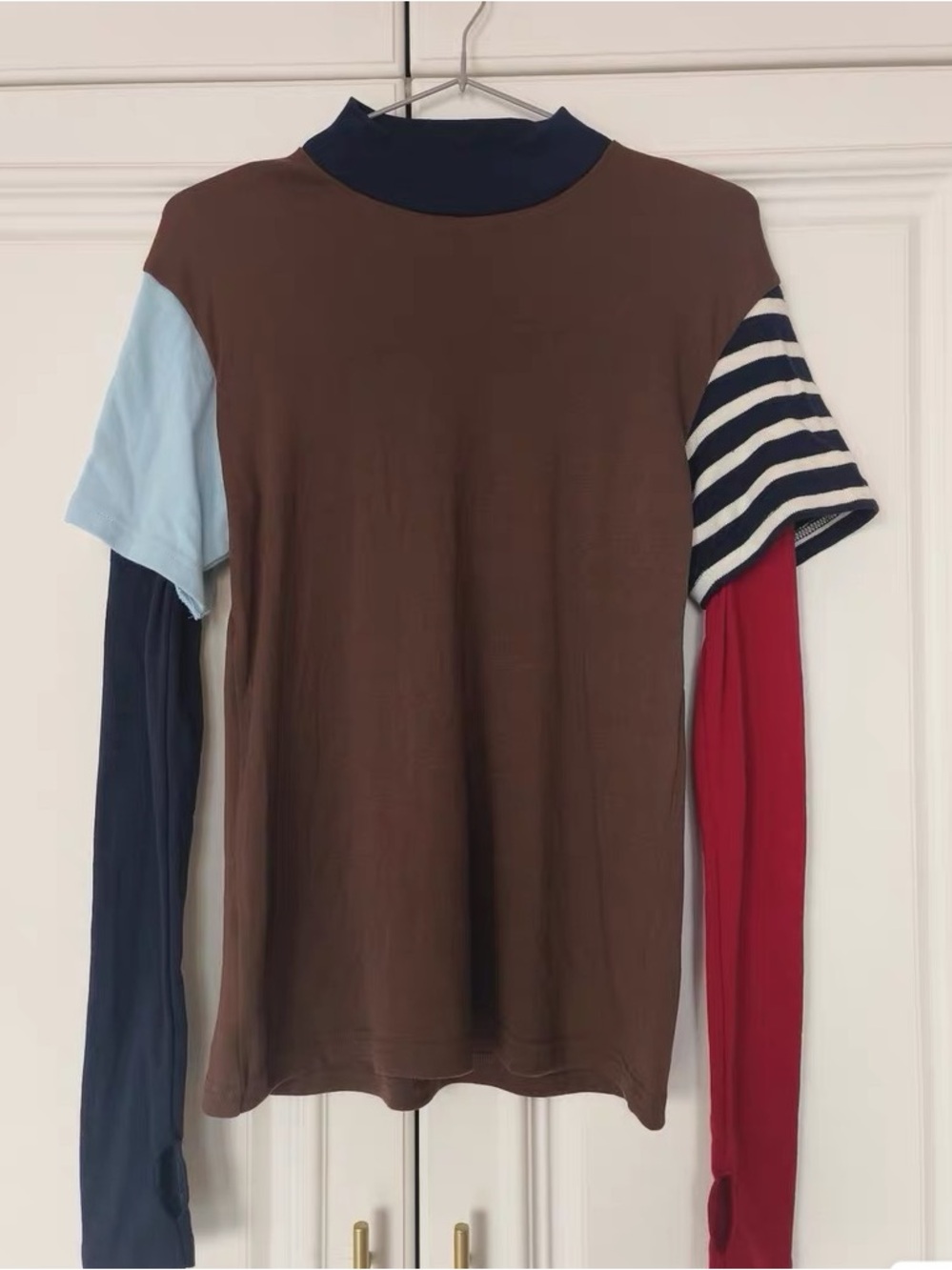 Jacquemus colorblock Long Sleeve Layered Tee